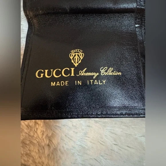 Gucci Snakeskin Signature Stripe Small Wallet - Vintage - Rare - Picture 8 of 9